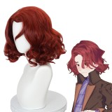 35cm Short Curly Dark Red Daniel Page Wig Harry Potter: Magic Awakened Game Synthetic Cosplay Wigs CS-491E
