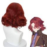 35cm Short Curly Dark Red Daniel Page Wig Harry Potter: Magic Awakened Game Synthetic Cosplay Wigs CS-491E