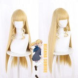 80cm Long Straight Golden LoveLive!SuperStar Anime Heanna Sumire Wig Cosplay Synthetic Hair Wigs CS-496B