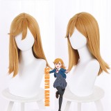 40cm Medium Long Straight Yellow LoveLive!SuperStar Anime Shibuya Kanon Wig Cosplay Synthetic Hair Wigs CS-496A