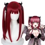 55cm Long Straight Dark Red My Dress-Up Darling Anime Kitagawa Marin Little Devil Wig Cosplay Synthetic Hair Wig CS-495C