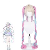 120cm Long Curly Multi Colors Needy Girl Overdose KAngel Wig Cosplay Synthetic Anime Lolita Kawaii Hair Wig CS-497B
