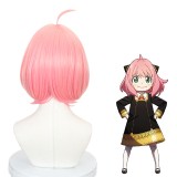35cm Short Pink SPY Family Anime Peluca Anya Forger Wig Synthetic Bobo Cosplay Hair Wigs CS-499A