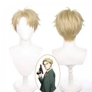30cm Short Straight Light Brown SPY Family Loid Forger Wig Cosplay Synthetic Anime Hair Wigs CS-499D