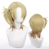 35cm Short Flaxen Mixed Virtual YouTuber Luca Wig Cosplay Synthetic Anime Hair Wigs CS-498B