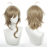 45cm Medium Long Brown Virtual YouTuber Kanae Wig Cosplay Synthetic Anime Heat Resistant Hair Wigs CS-498J