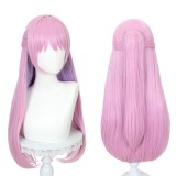75cm Long Straight Light Pink Mixed Shikimori is Not Just a Cutie Shikimori Micchon Wig Cosplay Synthetic Hair With One Ponytail CS-505A