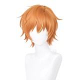35cm Short Straight Orange Project Sekai Game Shinonome Akito Wig Cosplay Synthetic Anime Heat Resistant Hair Wig CS-512F