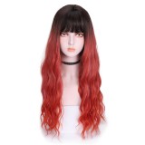 70cm Long Body Wave Three Colors Mixed Fashion Lolita Wig Synthetic Anime Cosplay Heat Resistant Halloween Party Wig CS-850