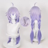 85cm Long Straight Violet&Blue Mixed Honkai Star Rail Bailu Wig Synthetic Anime Cosplay Wigs CS-526A