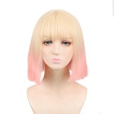 Wholesale 35cm Short Straight Multi Colors Peluca European Fashion Bobo Anime Wig Cosplay Lolita Wig For Party CS-350