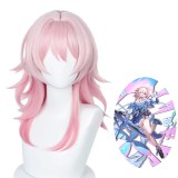 50cm Long Light Pink Honkai Star Rail Game March 7th Wig Cosplay Synthetic Anime Halloween Party Wig CS-526I