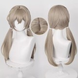 65cm Long Straight Light Flaxen Honkai Star Rail Qingque Wig Synthetic Anime Cosplay Hair Wigs CS-526L