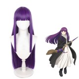 80cm Long Straight Purple Frieren At The Funeral Anime Fern Wig Synthetic Halloween Party Cosplay Wigs CS-529C