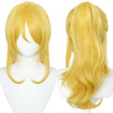 50cm Long Wave Golden Love Live Cosplay Ayase Eli Wig Synthetic Anime Hair Wigs With One Ponytail CS-219B