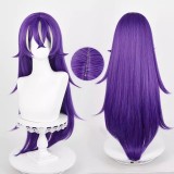 85cm Long Straight Purple&White Mixed Genshin Impact Chevreuse Wig Synthetic Anime Cosplay Wigs CS-666H