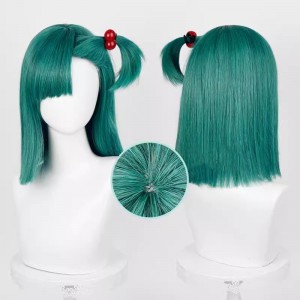 40cm Medium Long Straight Dragon Ball Anime Bulma Wig Synthetic Anime Cosplay Wigs CS-629A