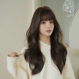 65cm Long Natural Wave Brown Lolita Wig New Fashion Synthetic Anime Halloween Party Cosplay Hair Wig for Women CS-897A