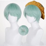 30cm Short Straight Light Green KPOP Demon Hunters Baby Wig Cosplay Synthetic Anime Heat Resistant Hair Wig CS-639G