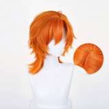 35cm Short Orange Zootopia 2 Anime Nick Foxy Wig Stnthetic Halloween Party Hair Wigs CS-278GH