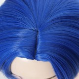 40cm Short Royal Blue Zootopia 2 Anime Snake Gary Wig Synthetic Halloween Party Cosplay Hair Wigs CS-278K