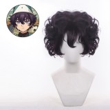 30cm Short Curly Dark Purple Agott Akuromu Wig Witch Hat Atelier Anime Cosplay Synthetic Hair Wig CS-644C
