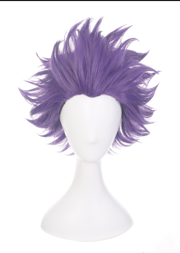 35cm Short Purple My Hero Academia Shisen Hitoshi Wig Synthetic Anime Cosplay Wigs CS-384E